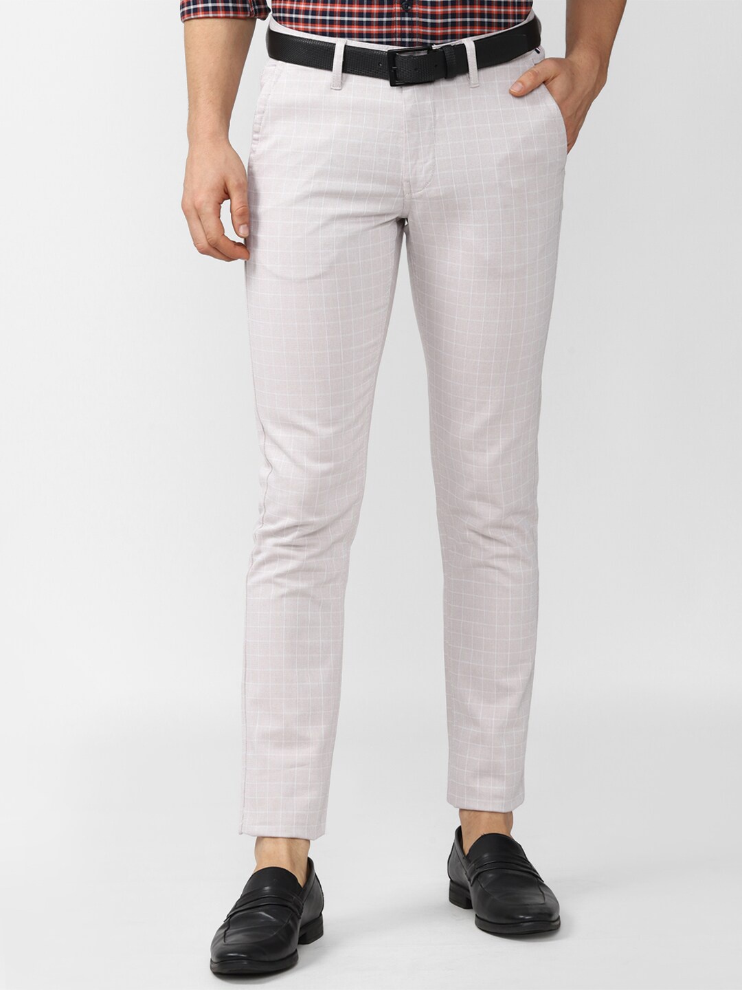 

Van Heusen Sport Men Grey Checked Slim Fit Trouser