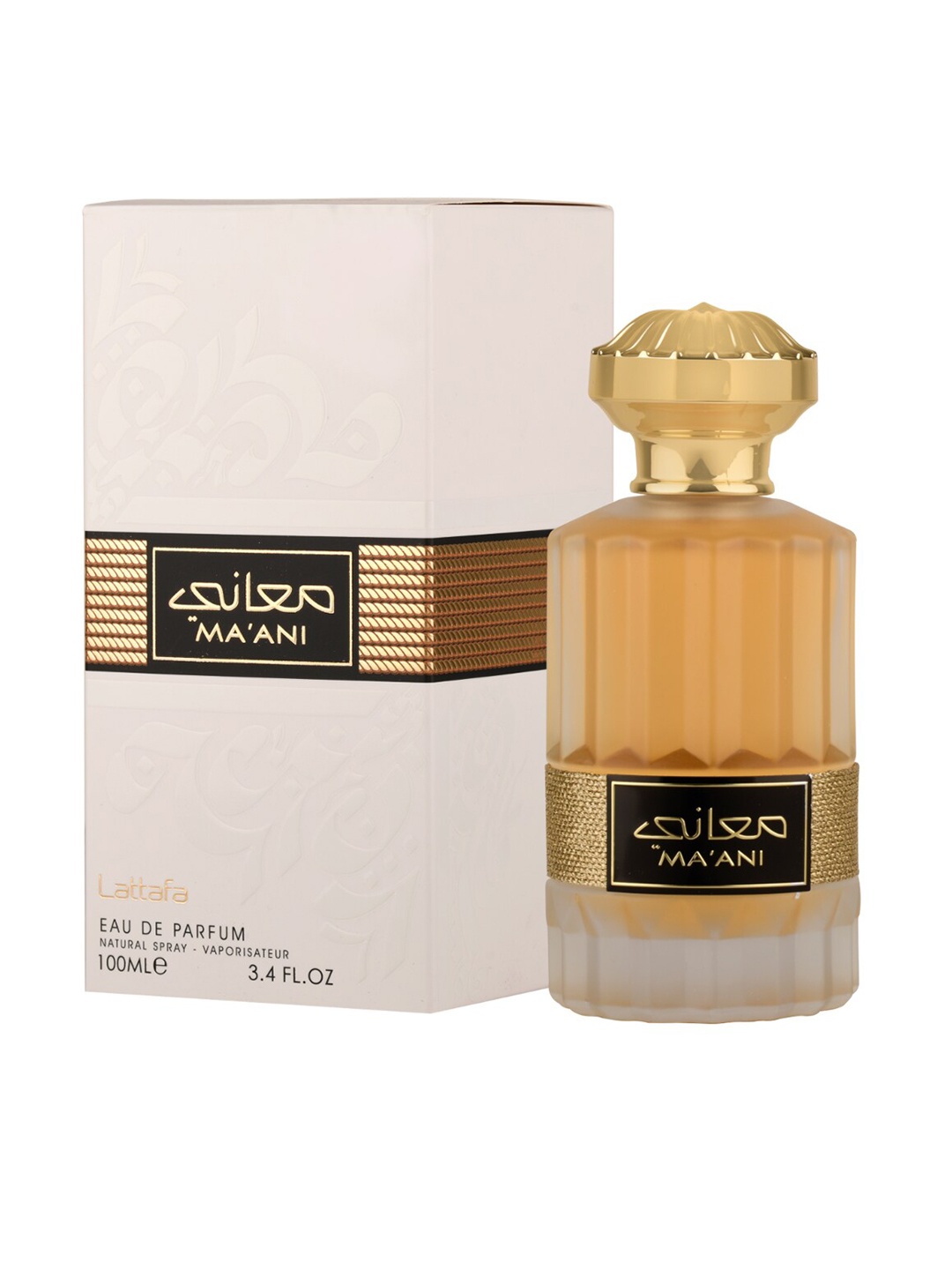 

Lattafa Unisex Ma'ani Eau De Parfum - 100 ml, White