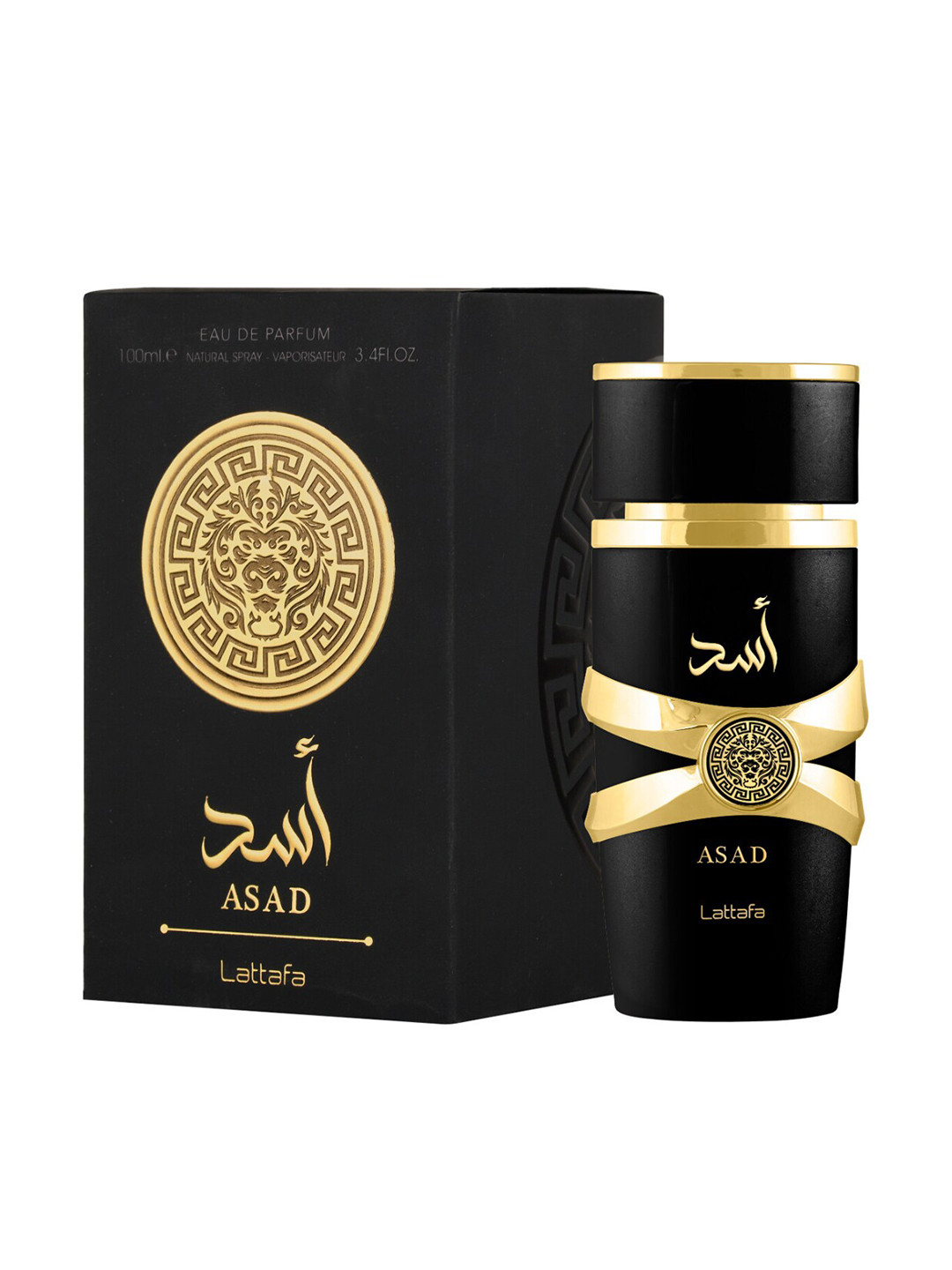 

Lattafa Asad Eau De Parfum - 100 ml, Black