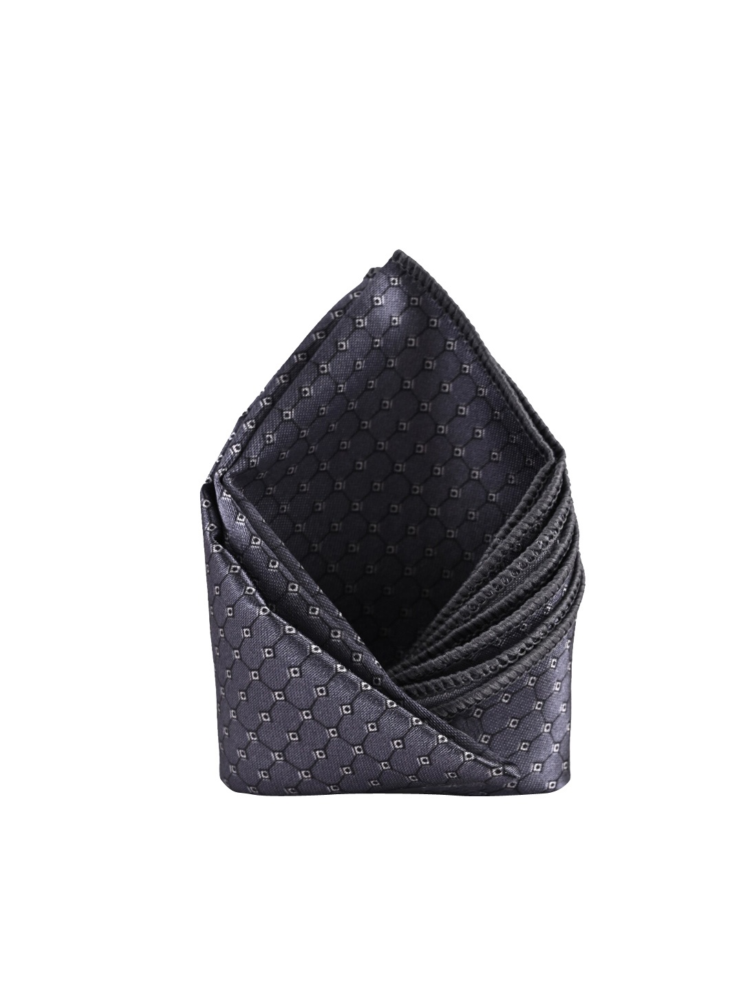 

BuckleUp Men Grey Printed Pocket Square