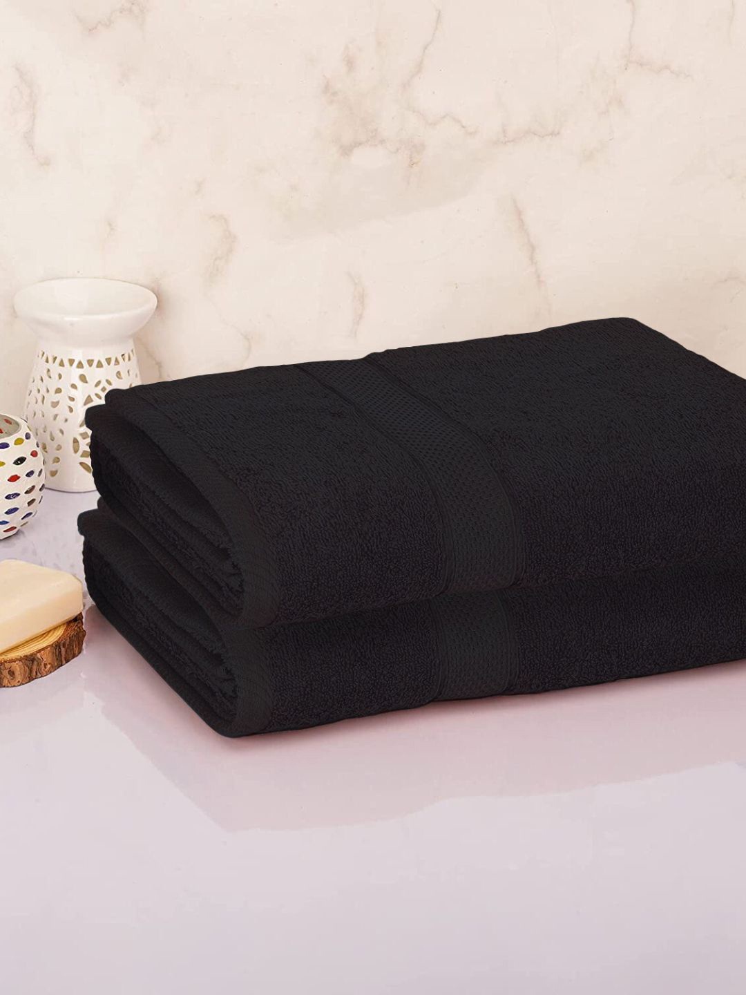 

Sleeping Owls- because your sleep matters Grey 2 Pieces 350 GSM Cotton Bath Towels