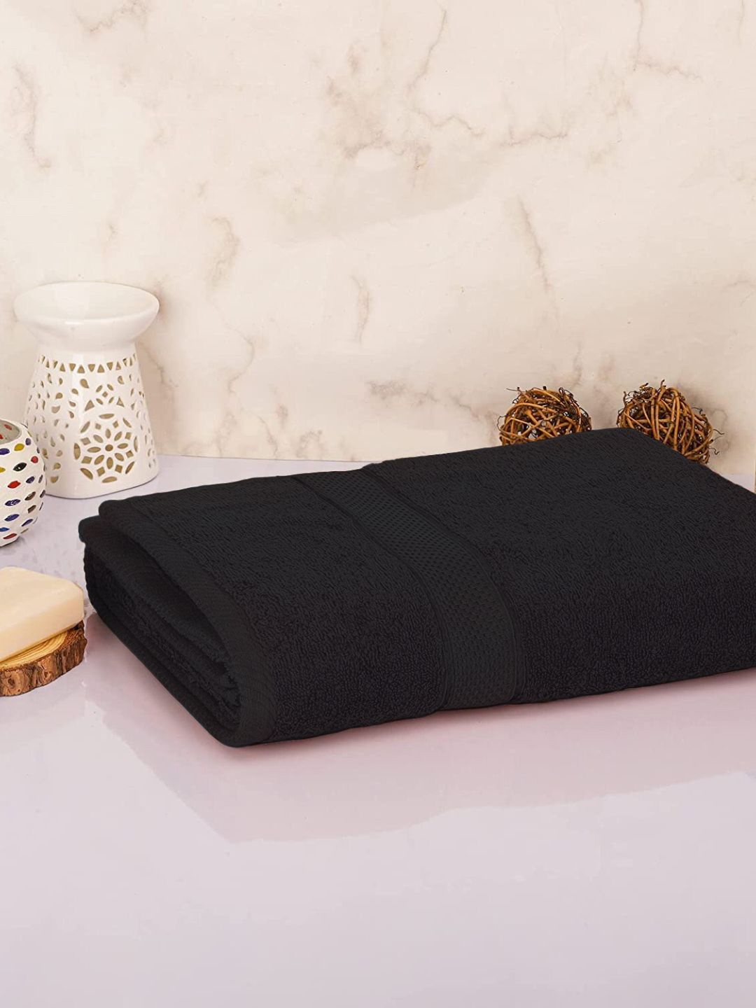 

Sleeping Owls- because your sleep matters Grey Solid 350 GSM Cotton Bath Towel