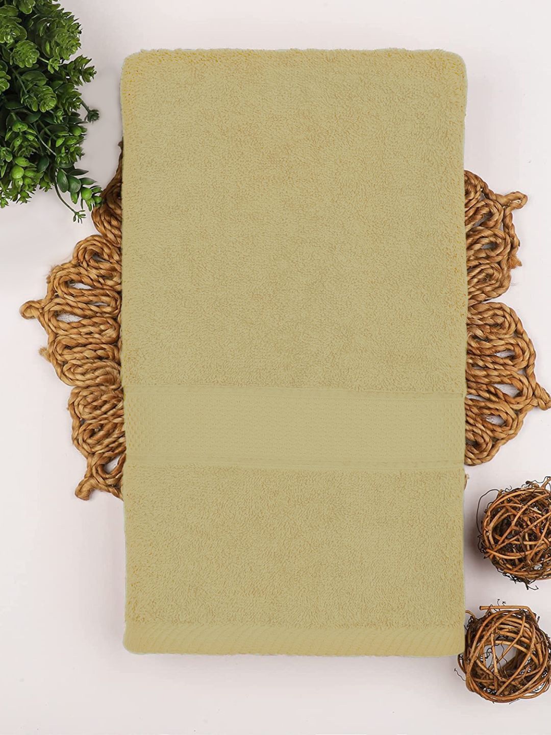 

Sleeping Owls- because your sleep matters Cream 330 GSM Cotton Bath Towel