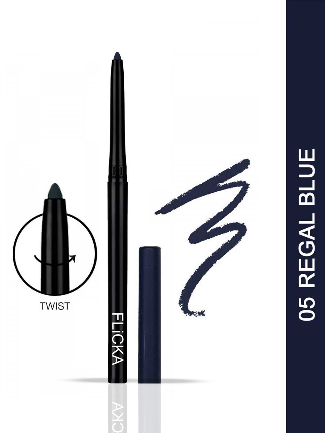 

FLiCKA Wild & Kind Water-Proof Paraben-Free Kajal Pen 30 g - Regal Blue 05