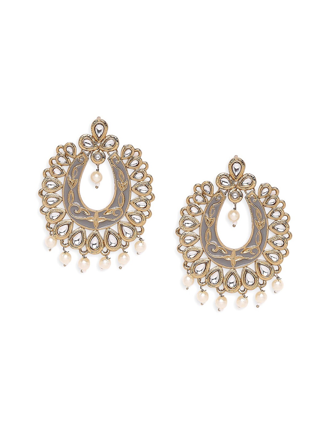 

Mahi Gold-Toned Contemporary Dangler Earrings