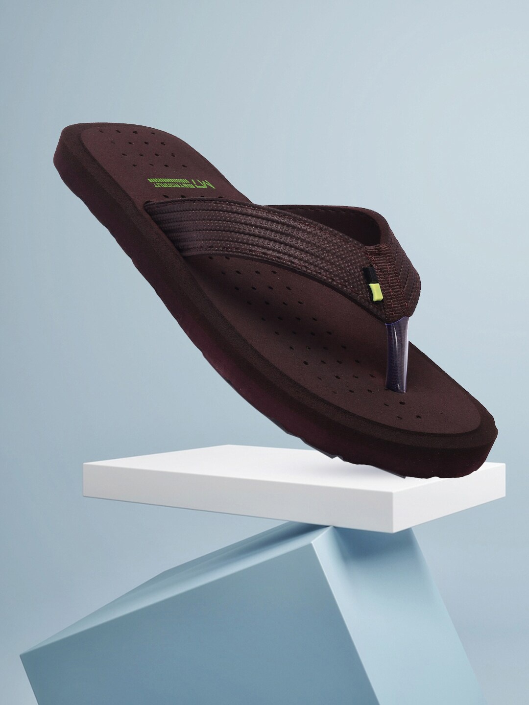 

M7 by Metronaut Men Coffee Brown Rubber Thong Flip-Flops