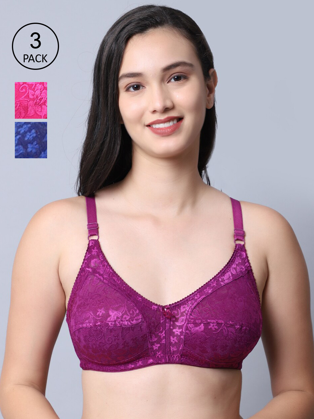 

GRACIT Women Pink Bra