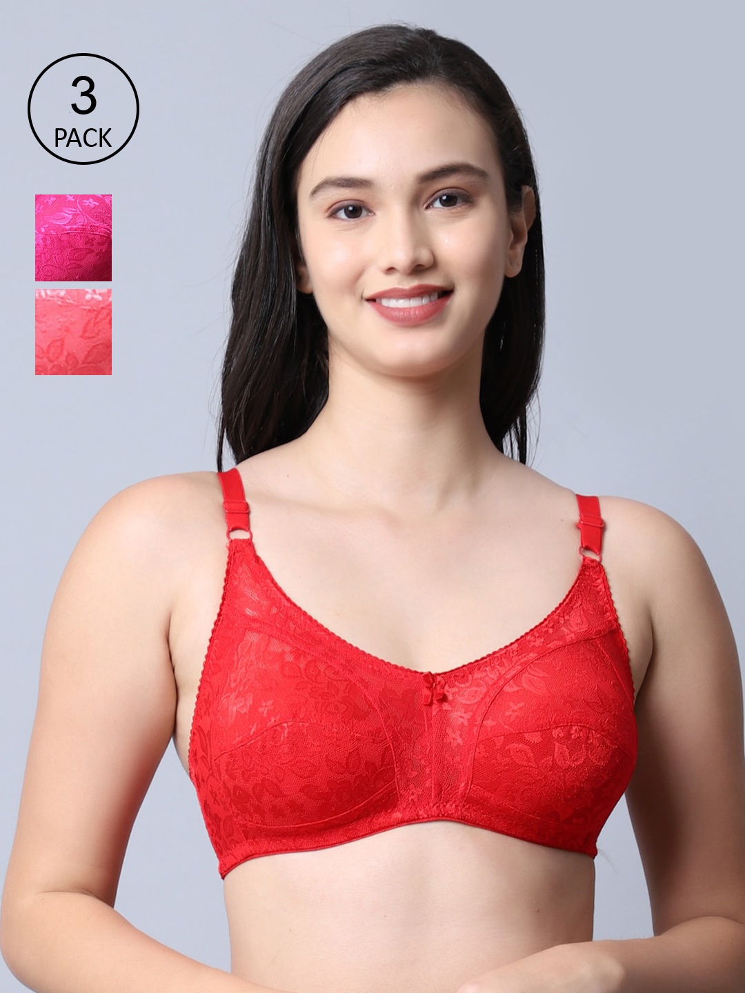 

GRACIT Women Red Bra