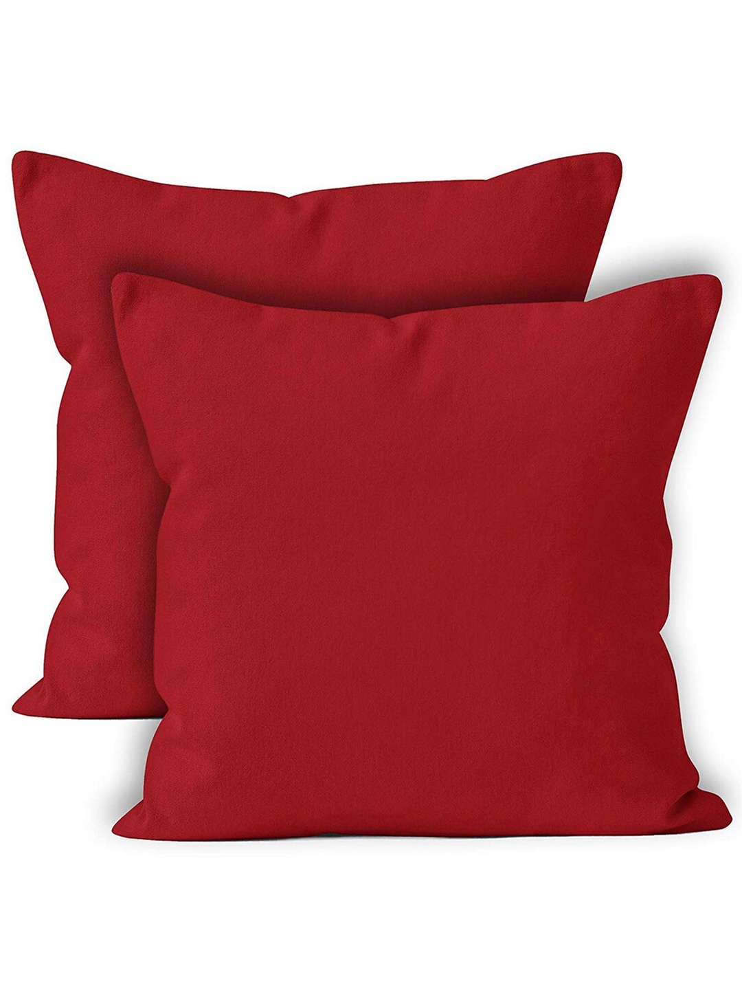 

Encasa Homes Red Set of 2 Square Cushion Covers