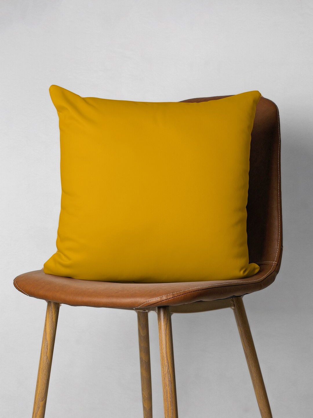 

Encasa Homes Mustard Set of 2 Square Cushion Covers