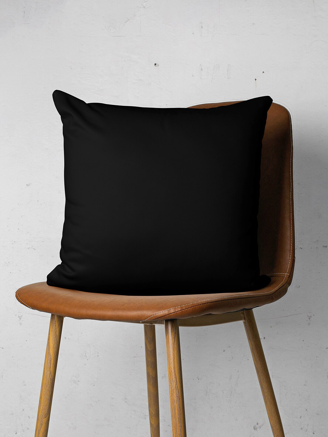

Encasa Homes Black Set of 2 Square Cushion Covers