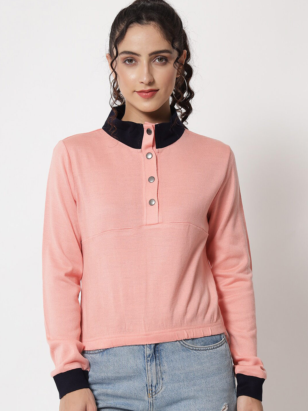 

Yaadleen Women Pink Sweatshirt