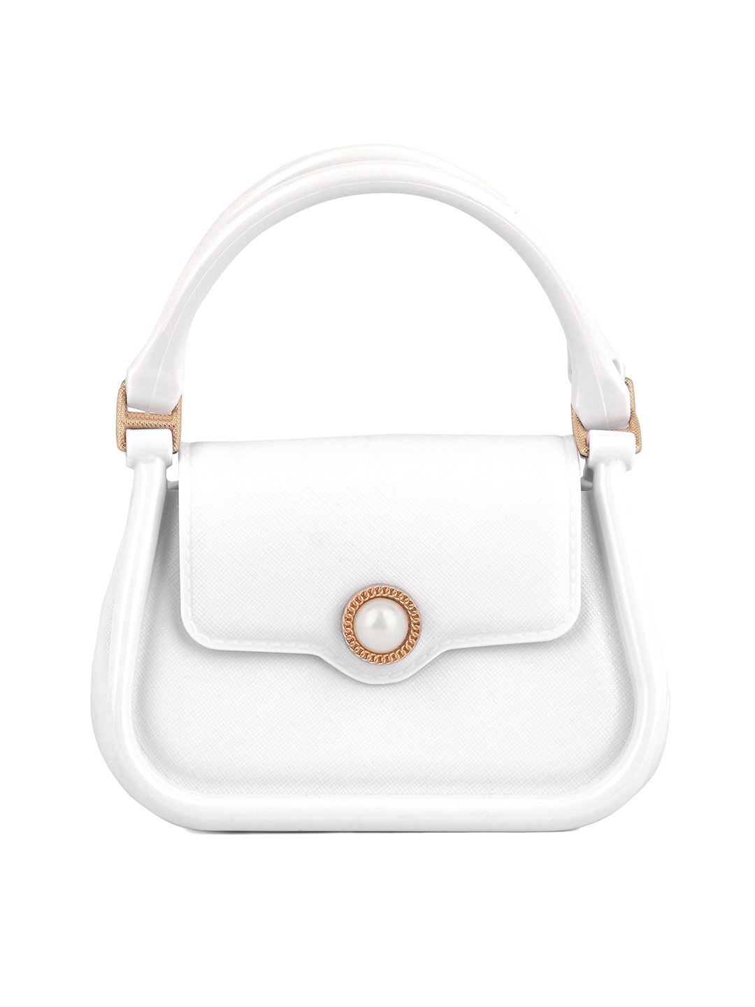 

London Rag White PU Structured Handheld Bag