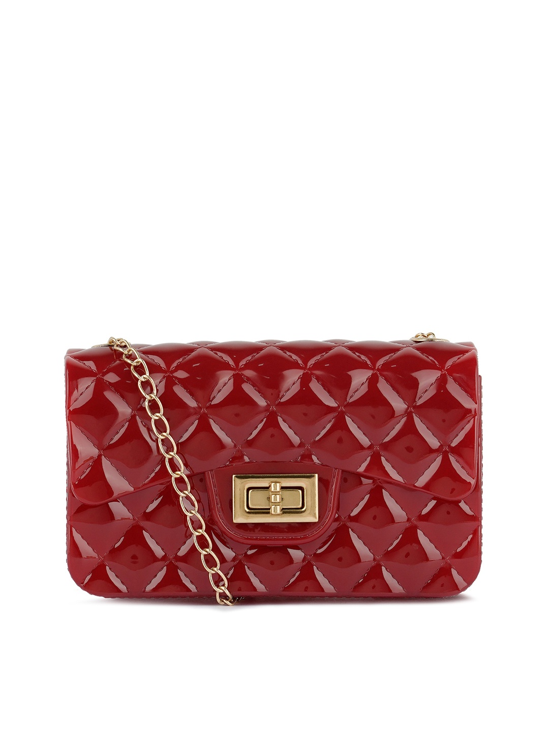 

London Rag Red Structured Sling Bag