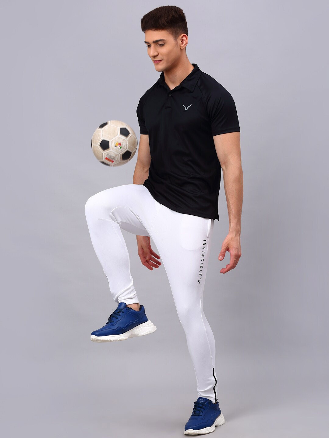 

Invincible Men Bold Track Pants, White