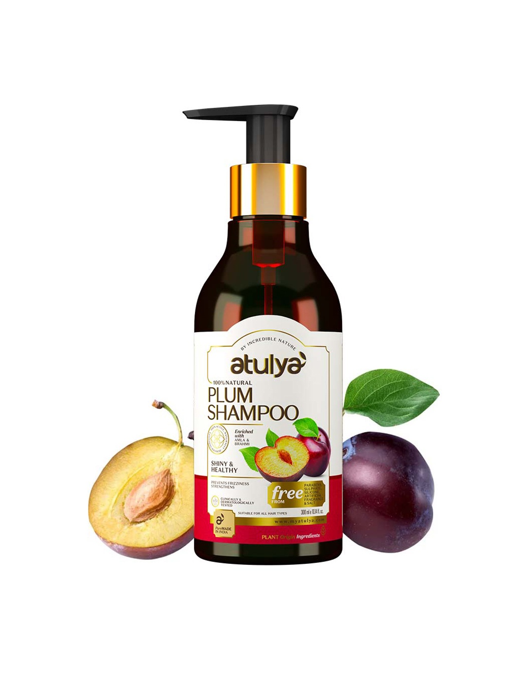 

Atulya Plum Shampoo To Prevent Frizziness - 300ml, Brown