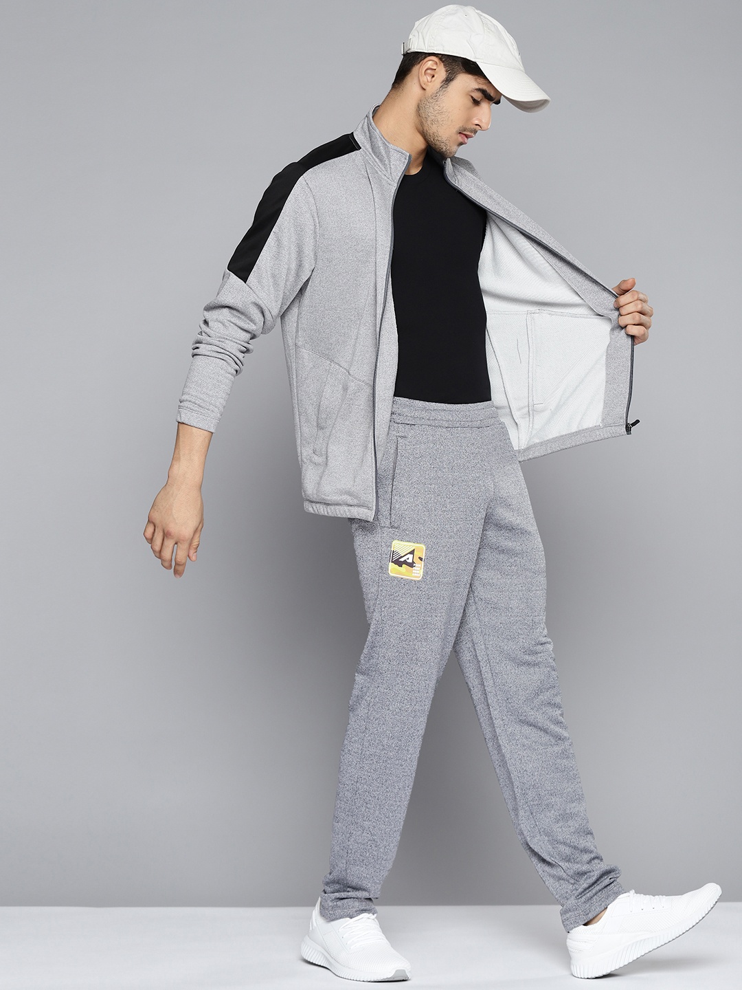 

Alcis Men Charcoal Grey Solid Slim Fit Track Pants