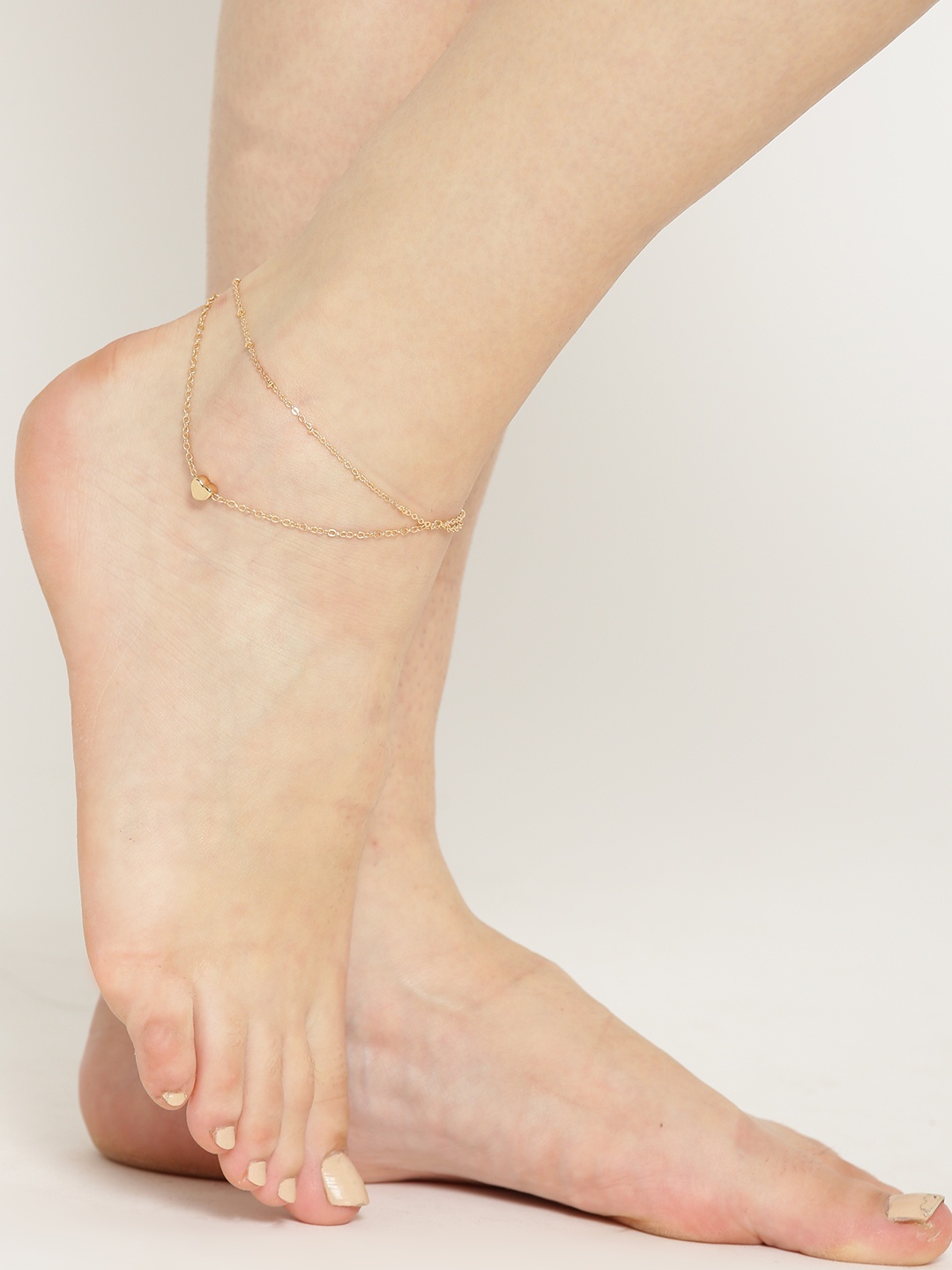 

OOMPH Women Gold-Toned Dual-Stranded Anklet