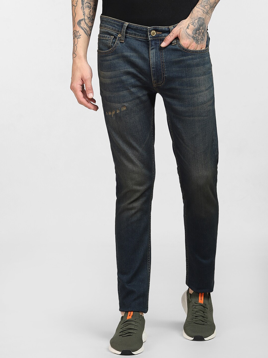 

Jack & Jones Men Blue Skinny Fit Low-Rise Light Fade Jeans