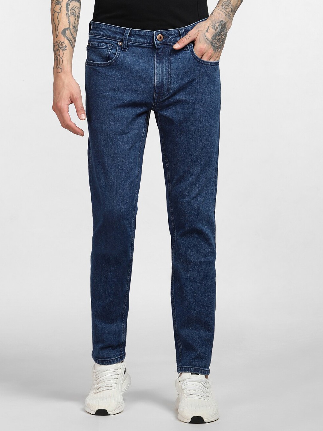 

Jack & Jones Men Blue Skinny Fit Low-Rise Jeans