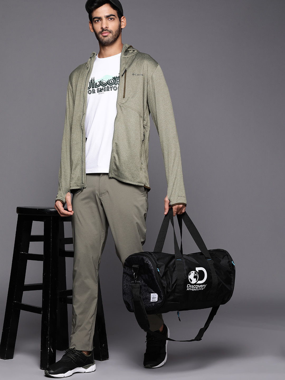 

Columbia Men Green Park View Fleece Full Omni Heat Infinity Zip Hoodie