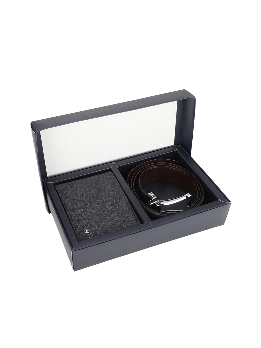

Allen Solly Men Grey Textured Accessory Gift Set