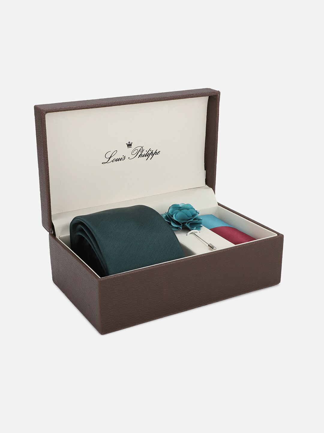 

Louis Philippe Men Navy Blue Solid Accessory Gift Set