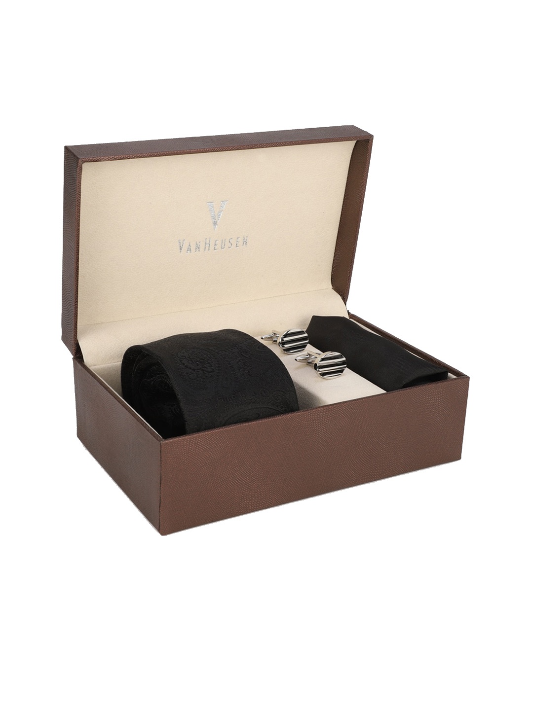 

Van Heusen Men Black Solid Accessory Gift Set