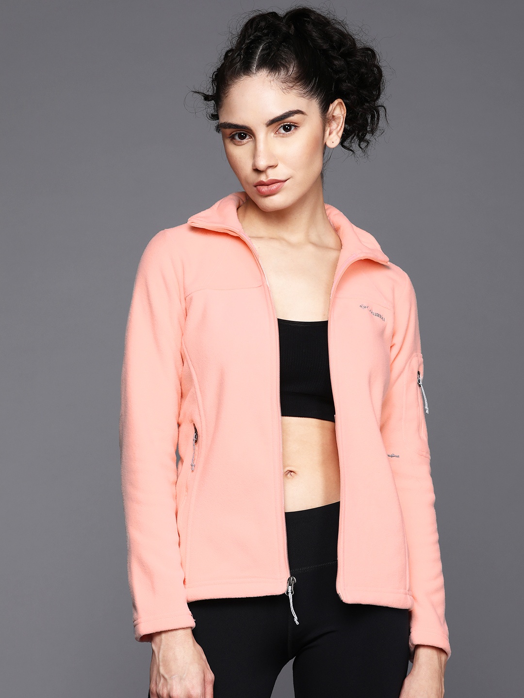 

Columbia Women Coral Orange Fast Trek II Sweatshirt