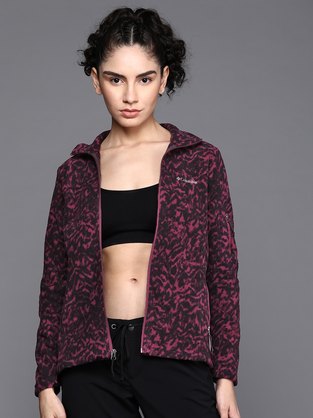 

Columbia Women Burgundy Printed Sweatshirt