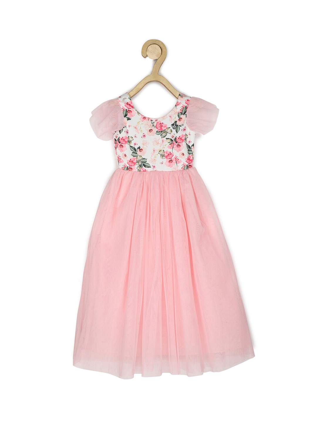 

Allen Solly Junior Pink Floral Maxi Dress