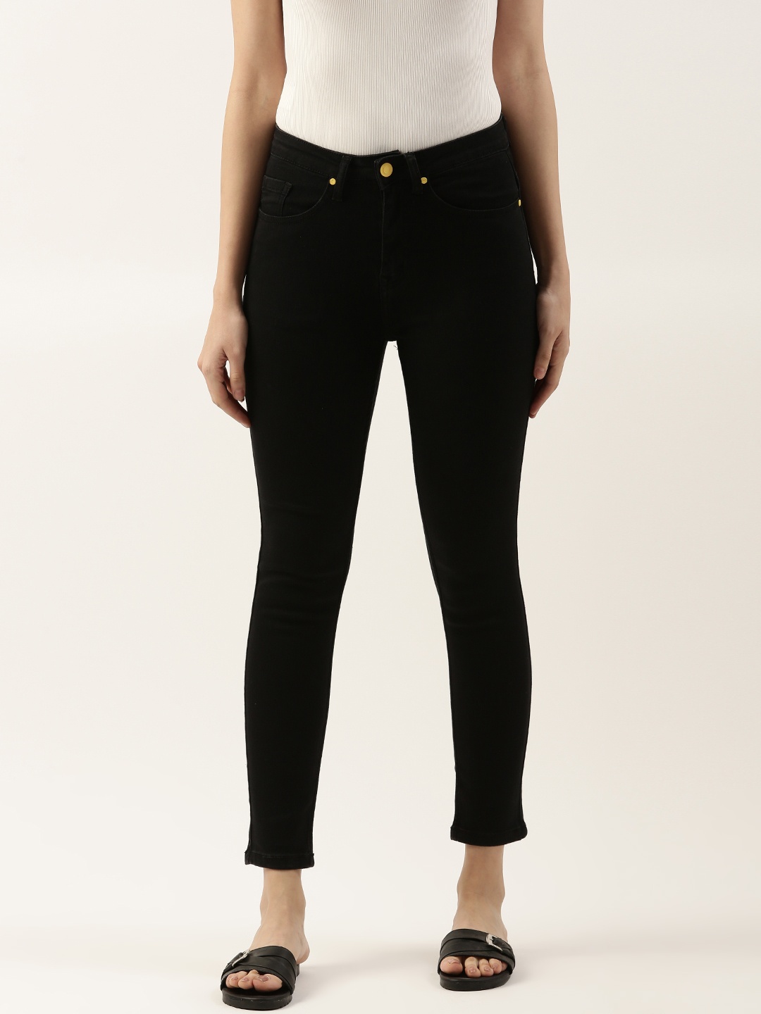 

FOREVER 21 Women Black Stretchable Jeans