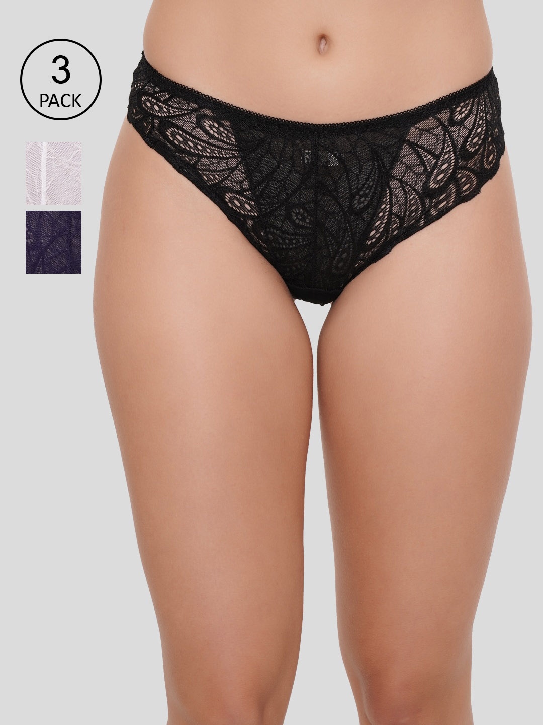 

Amour Secret Women Pack Of 3 Multi Briefs