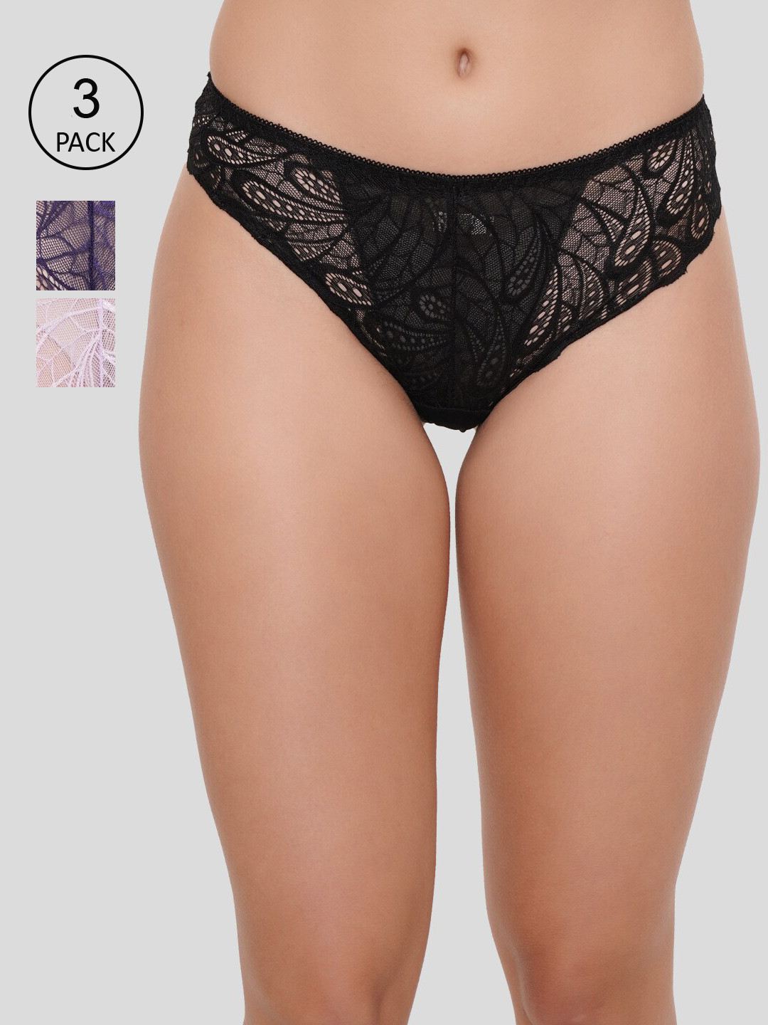 

Amour Secret Women Pack of 3 Briefs, Multi