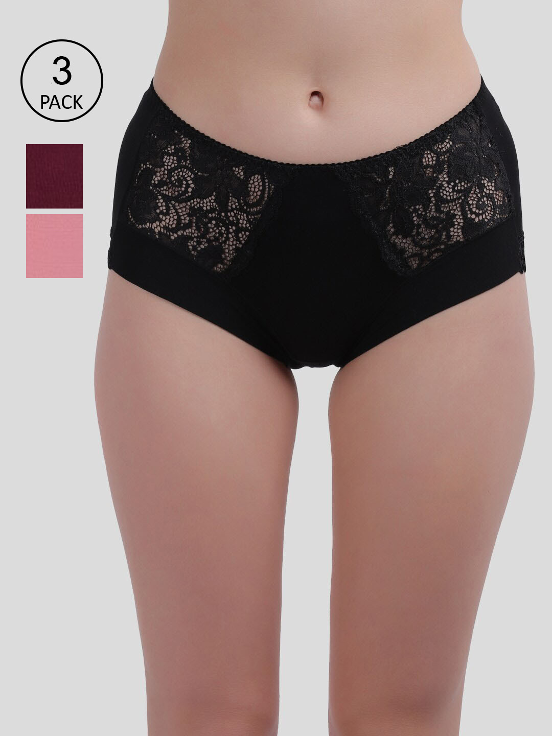 

Amour Secret Women Pack of 3 Briefs, Multi