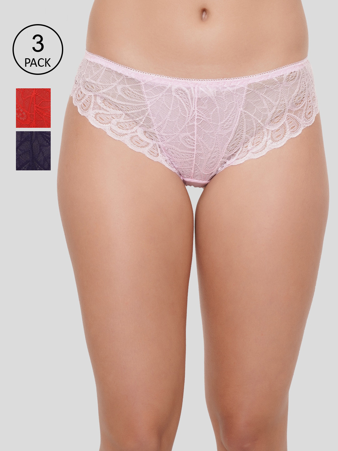 

Amour Secret Women Pack Of 3 Solid Bikini Briefs, Multi