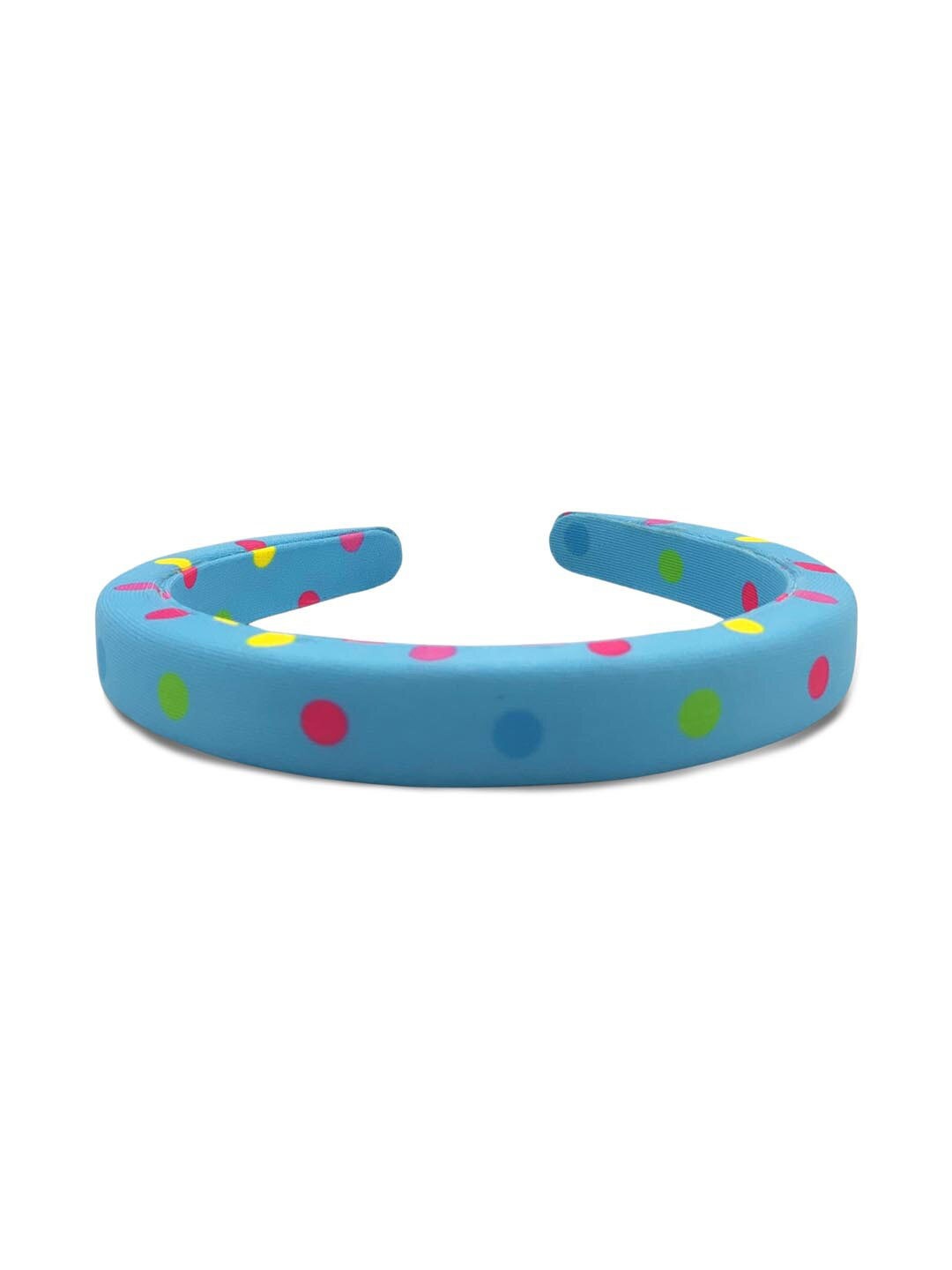 

KazarMax Girls Blue & Pink Polka Printed Hairband