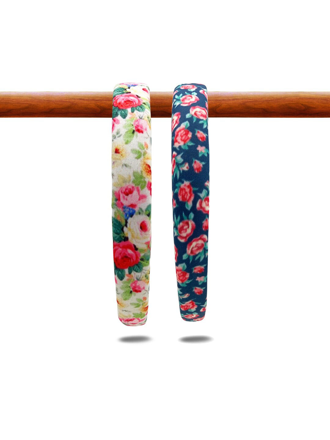 

KazarMax Girls Navy Blue & White Set of 2 Hairband