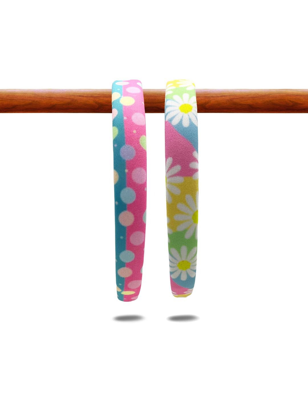 

KazarMax Girls Pink & Blue Set of 2 Hairband