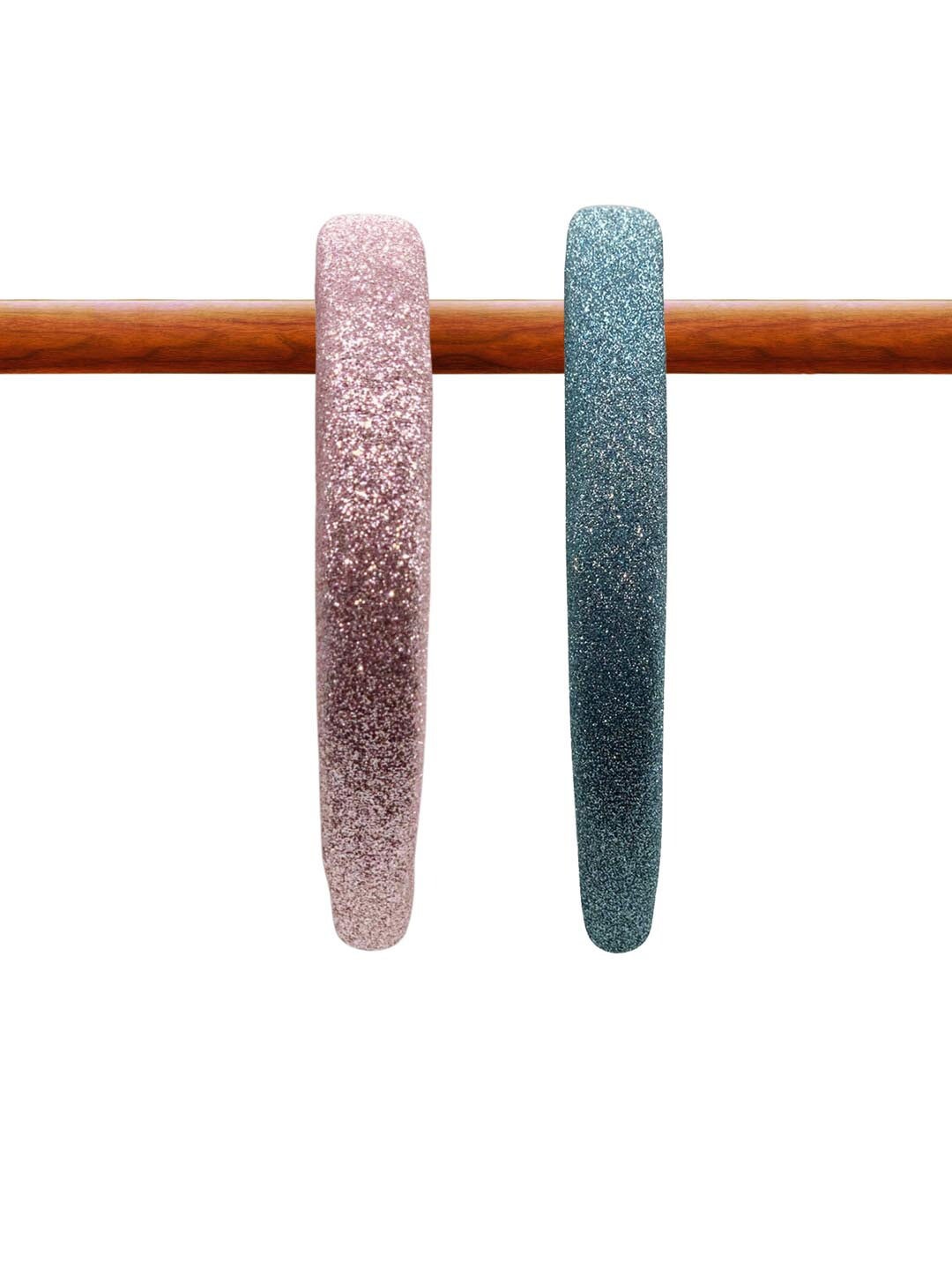 

KazarMax Girls Rose Gold & Blue Pack Of 2 Hairband