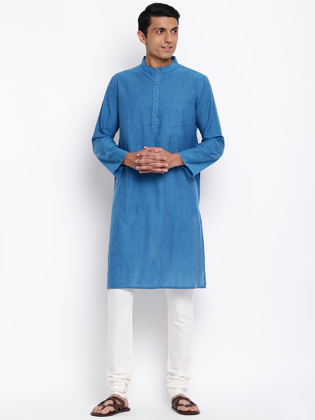 

Fabindia Men Blue Kurta