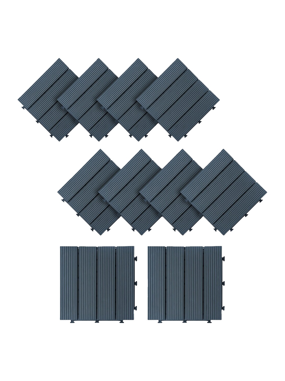 

Sharpex Grey 10 Pieces Polypropylene Deck Tiles