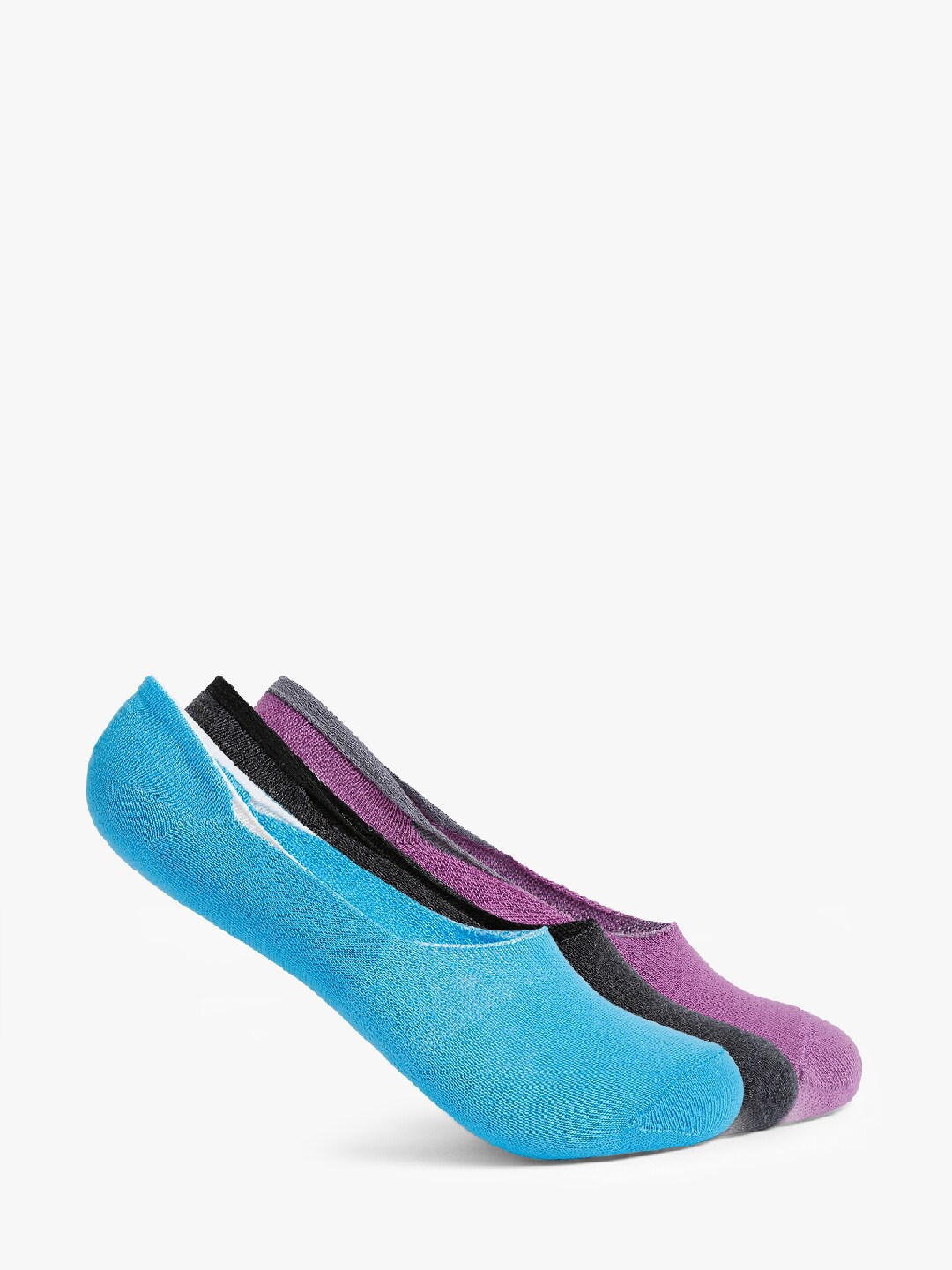

Smarty Pants Women Pack Of 3 Solid Shoe-Liners, Purple