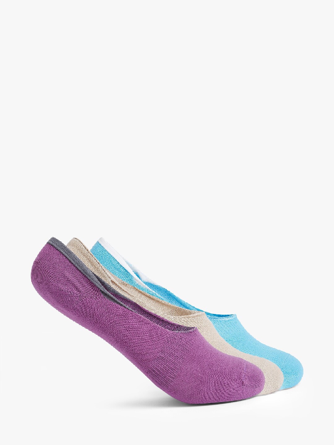 

Smarty Pants Women Pack of 3 Solid Shoe Liners, Multi