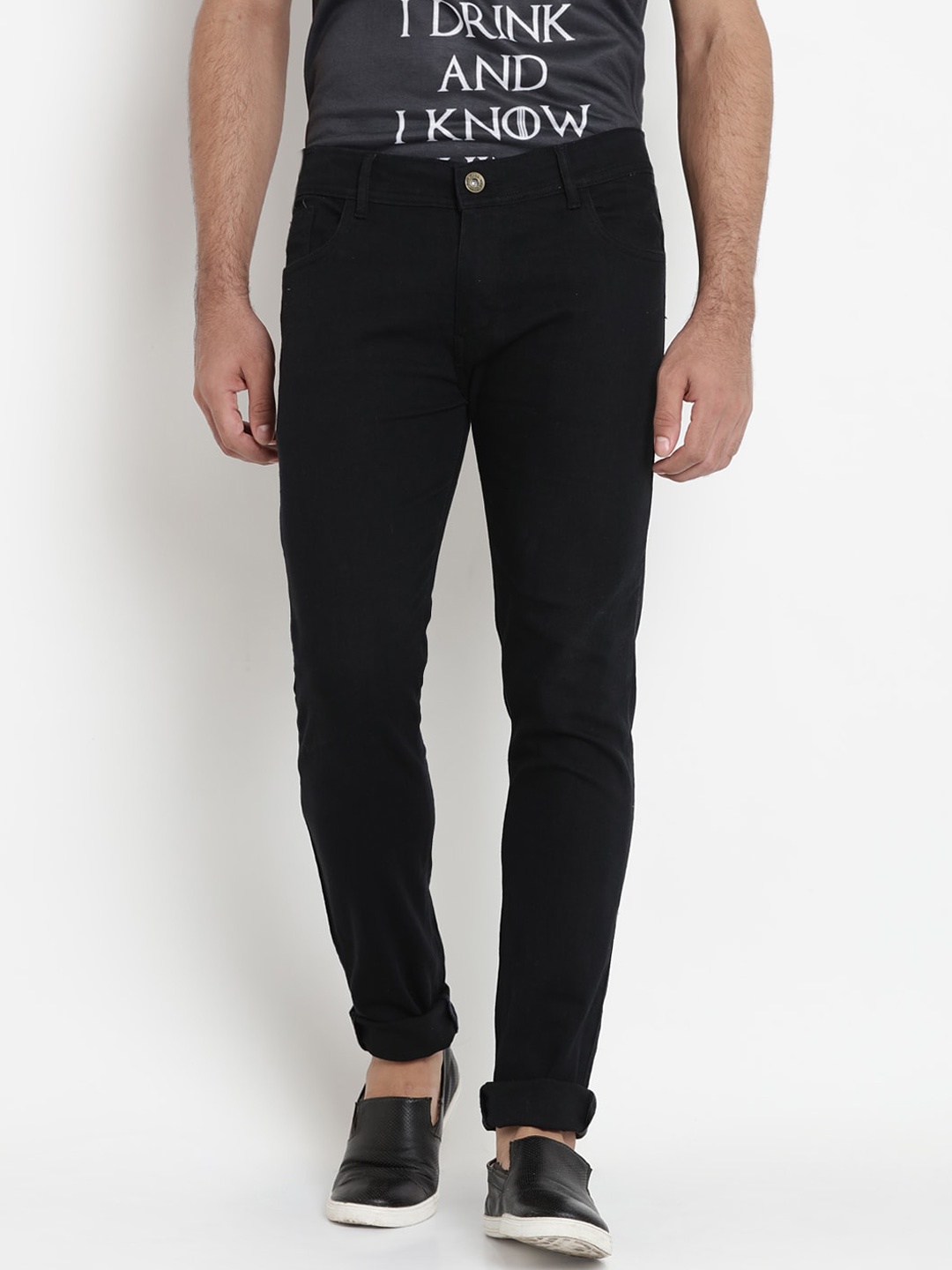 

Dais Men Black Skinny Fit Jeans