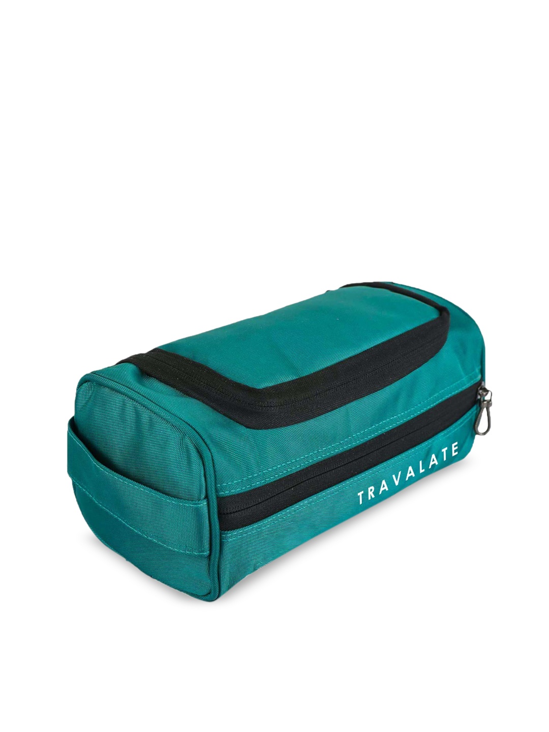 

TRAVALATE Unisex Black & Green Travel Pouch