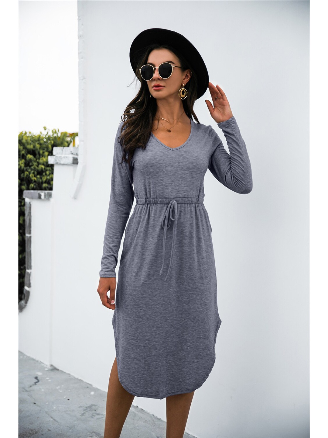 

BoStreet Women Grey Bodycon Dress