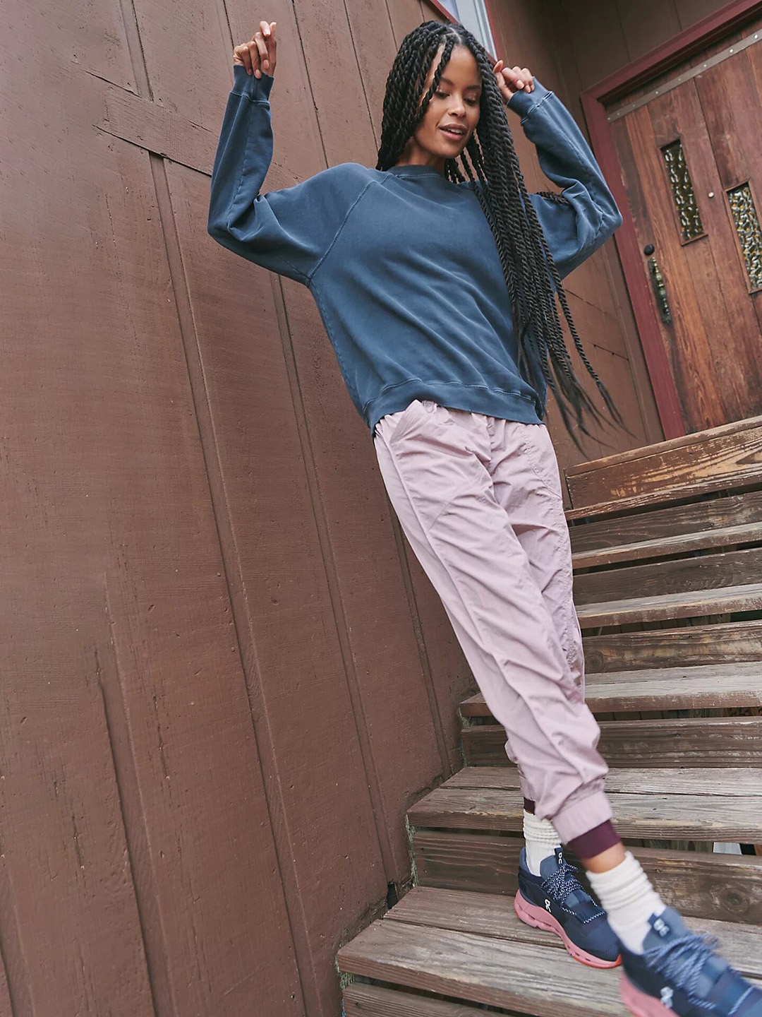 

BoStreet Women Pink Tapered Fit Joggers Trousers