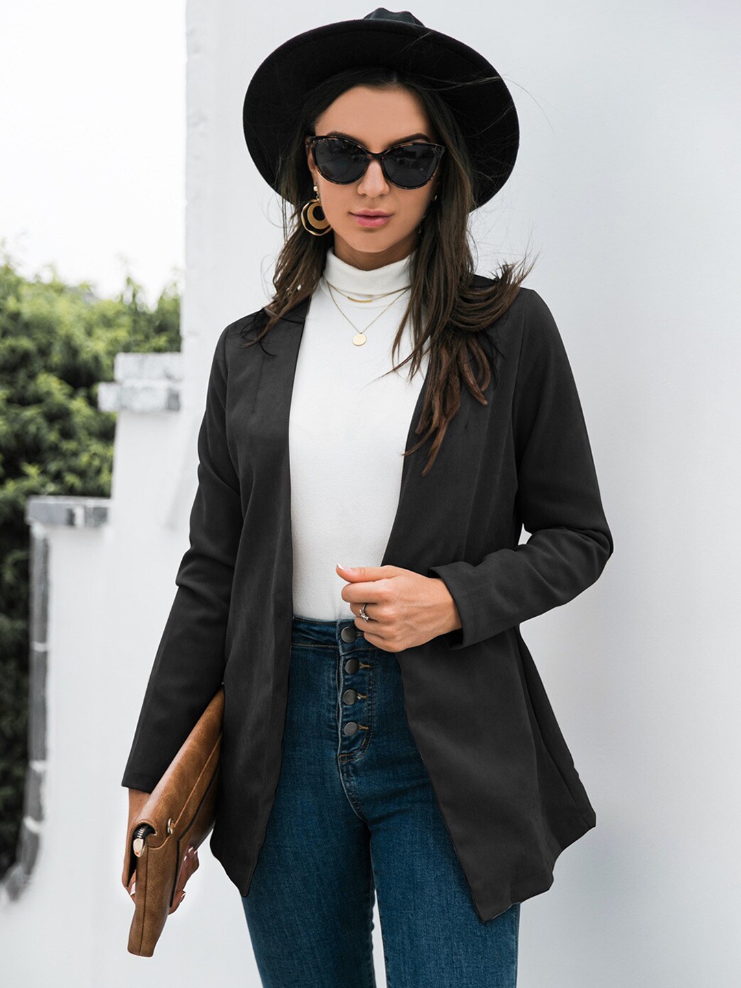 

BoStreet Women Black Solid Shrug
