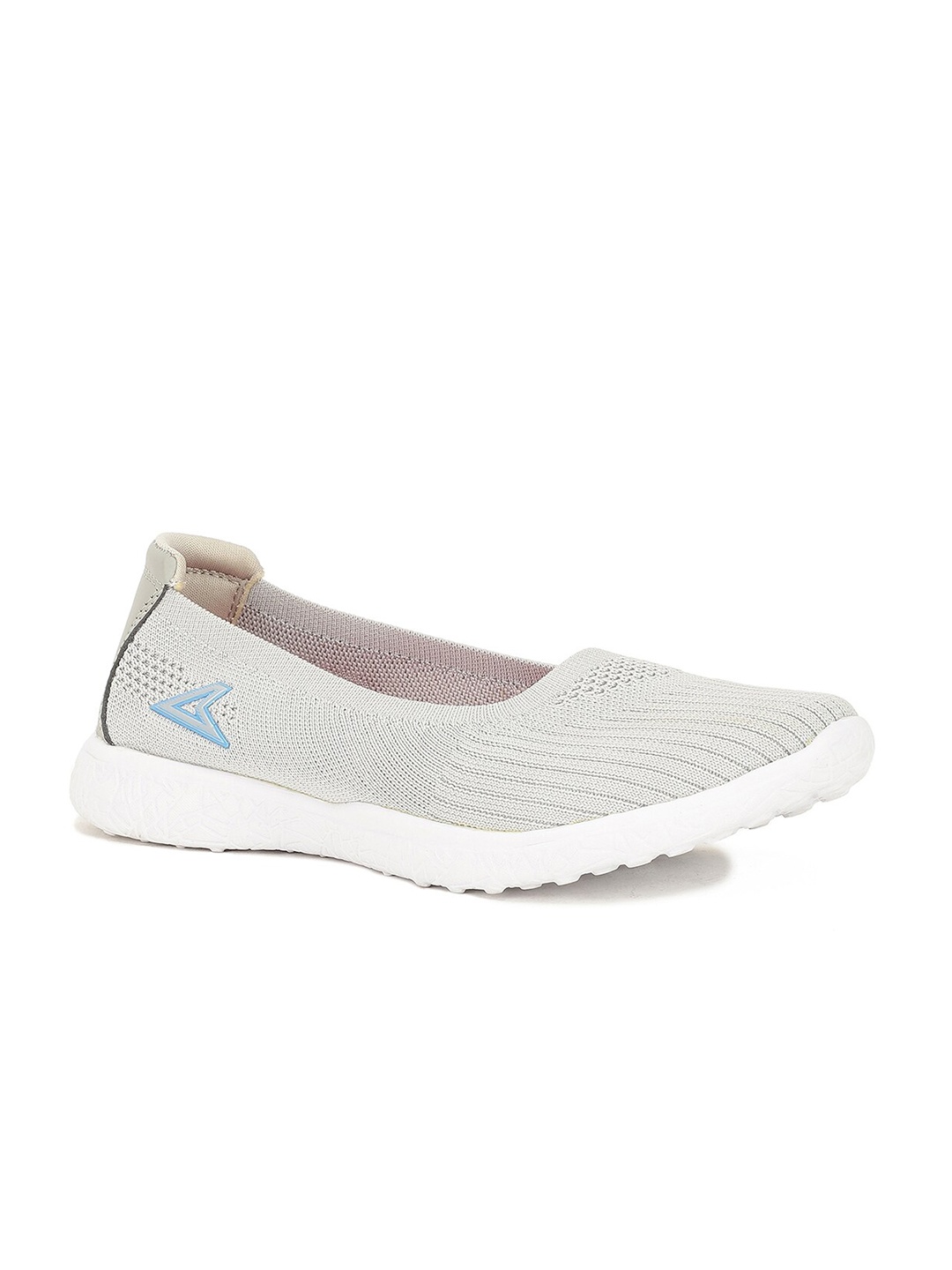 

Power Women Grey Textile Walking Non-Marking Shoes